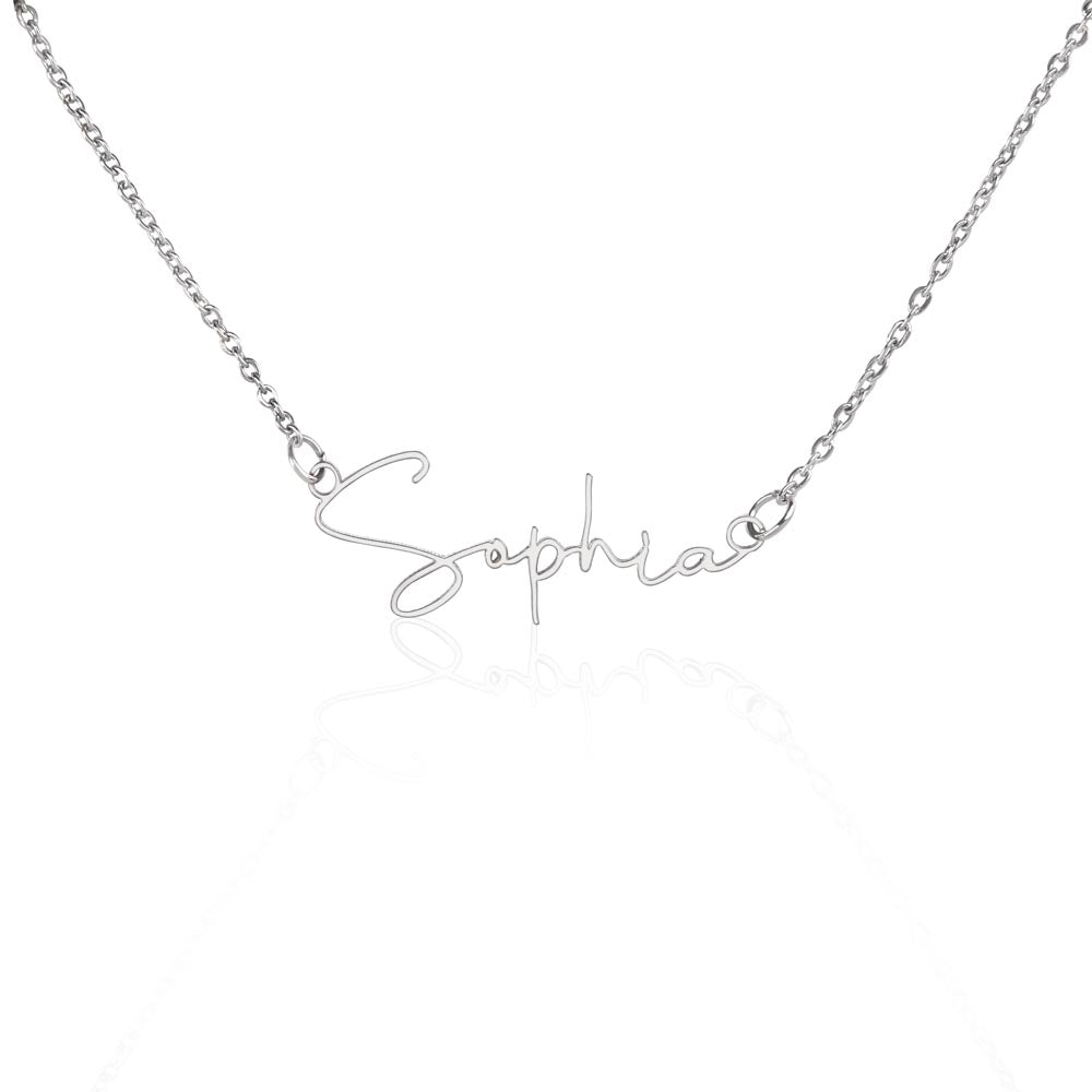 Customizable Signature Name Necklace