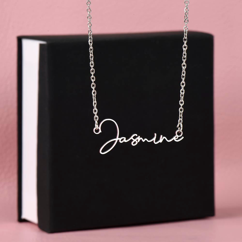 Customizable Signature Name Necklace