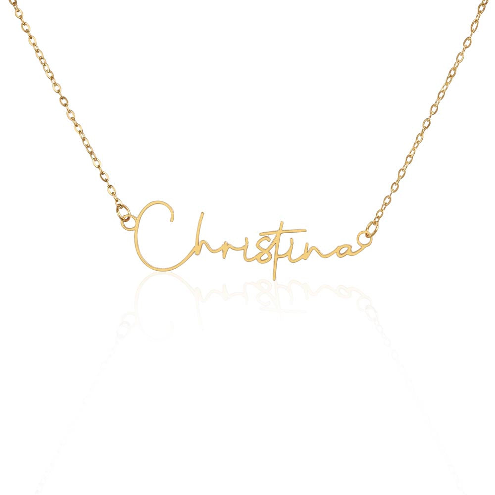 Customizable Signature Name Necklace