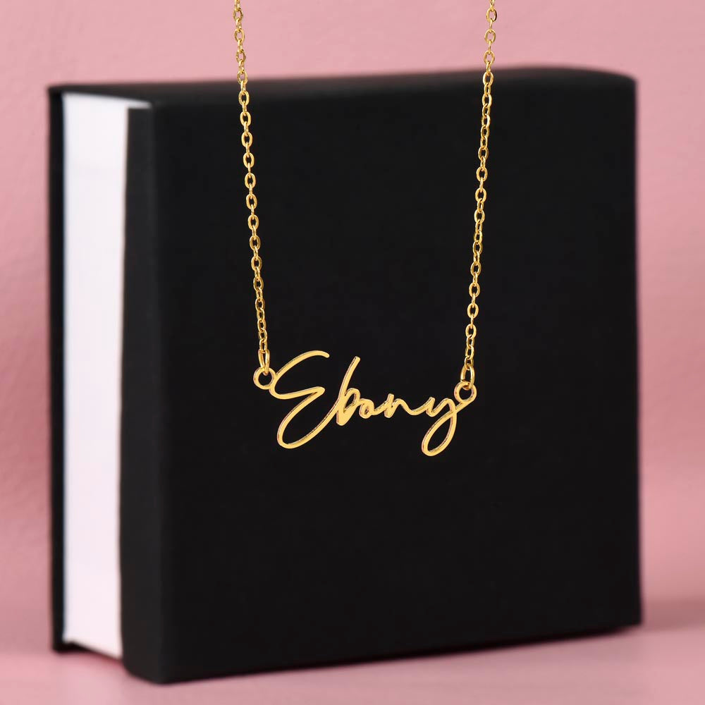 Customizable Signature Name Necklace