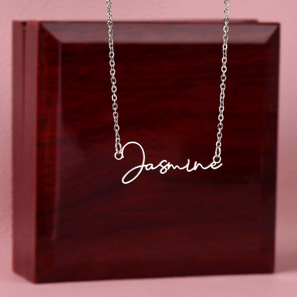 Customizable Signature Name Necklace