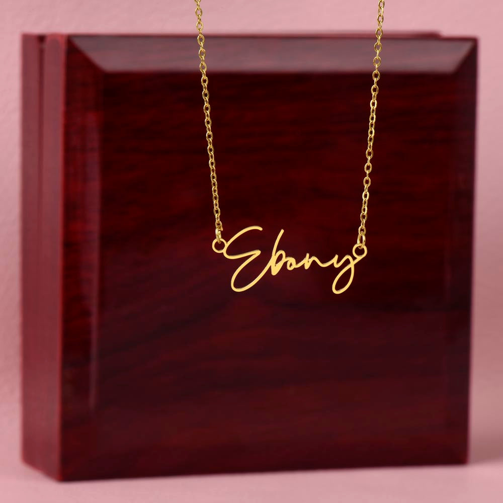 Customizable Signature Name Necklace